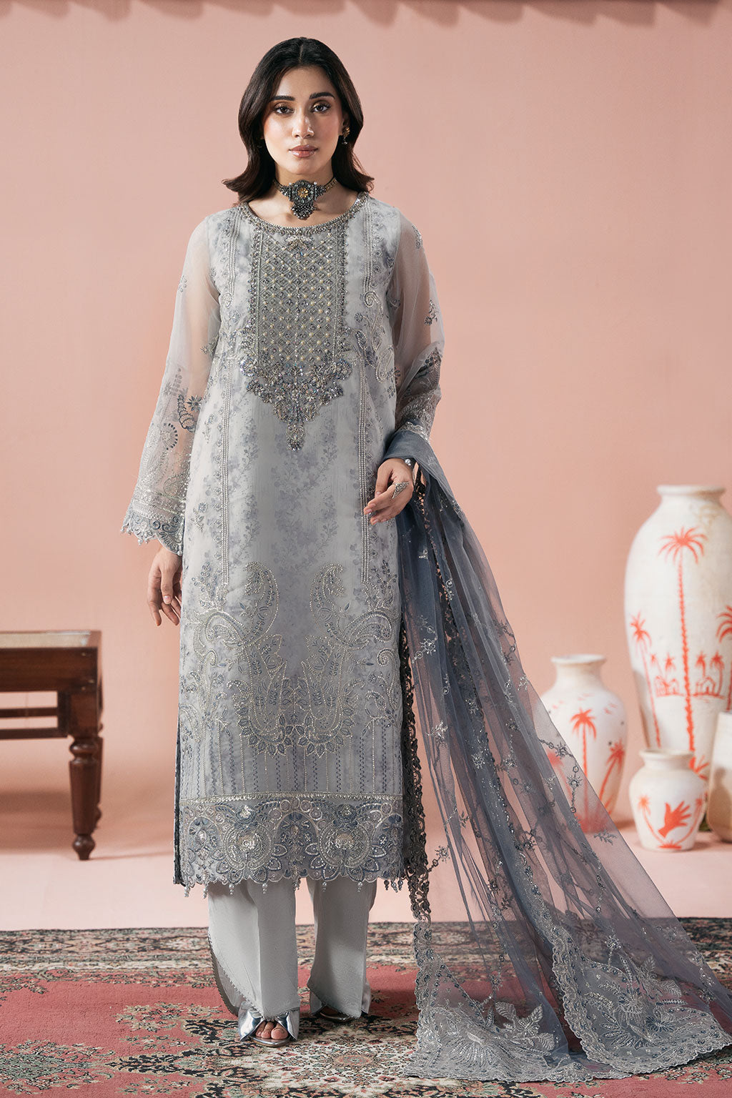 Ramsha | Rangeen Organza | PS-106 by Ramsha - Designer Dress  - Type : Ladies Clothes - Available at Libayah - 100% Original 