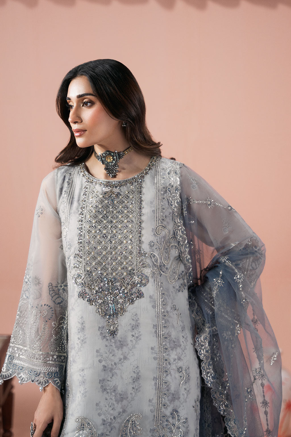 Ramsha | Rangeen Organza | PS-106 by Ramsha - Designer Dress  - Type : Ladies Clothes - Available at Libayah - 100% Original 
