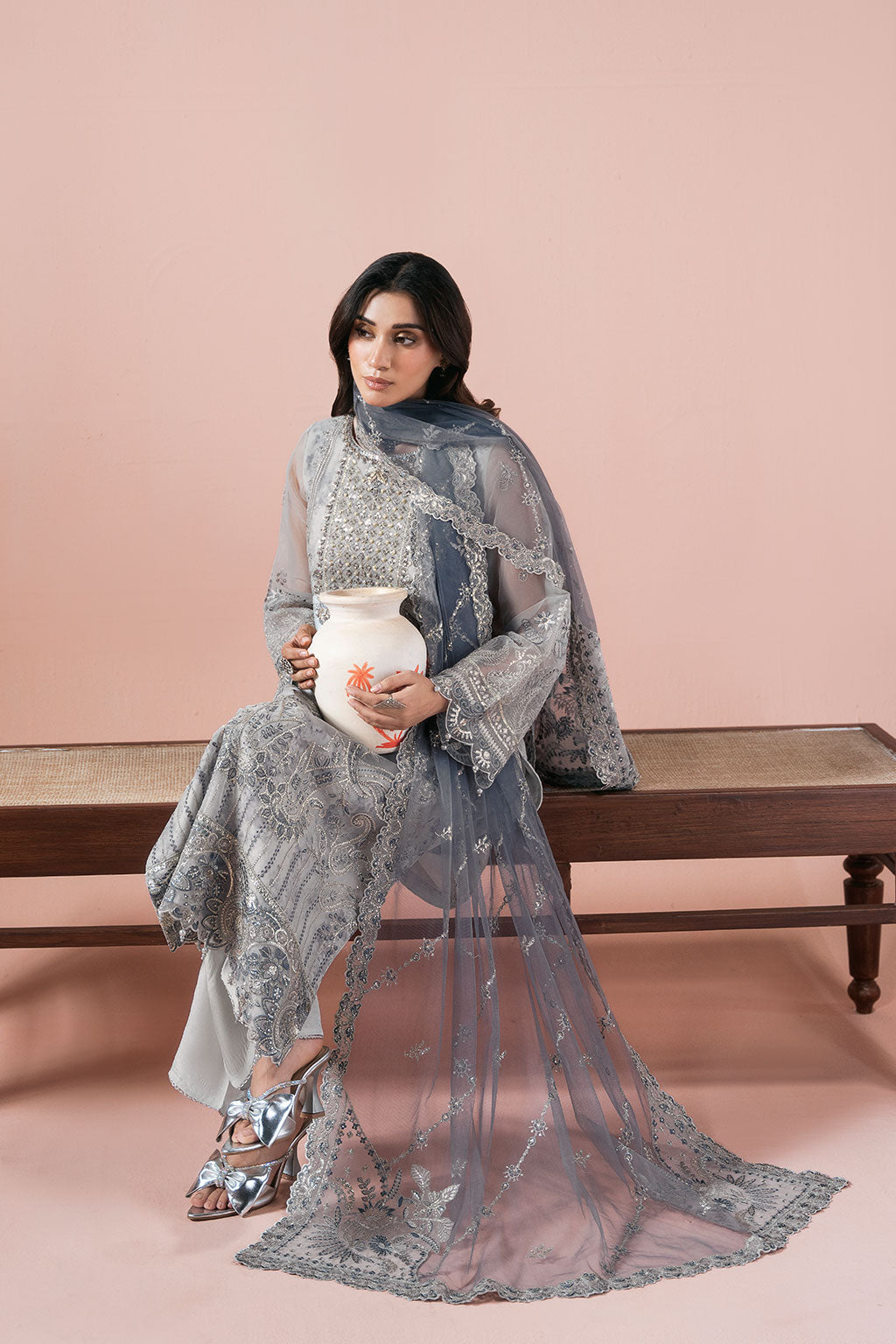Ramsha | Rangeen Organza | PS-106 by Ramsha - Designer Dress  - Type : Ladies Clothes - Available at Libayah - 100% Original 