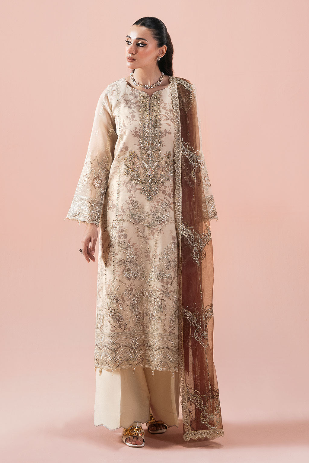 Ramsha | Rangeen Organza | PS-102 by Ramsha - Designer Dress  - Type : Ladies Clothes - Available at Libayah - 100% Original 
