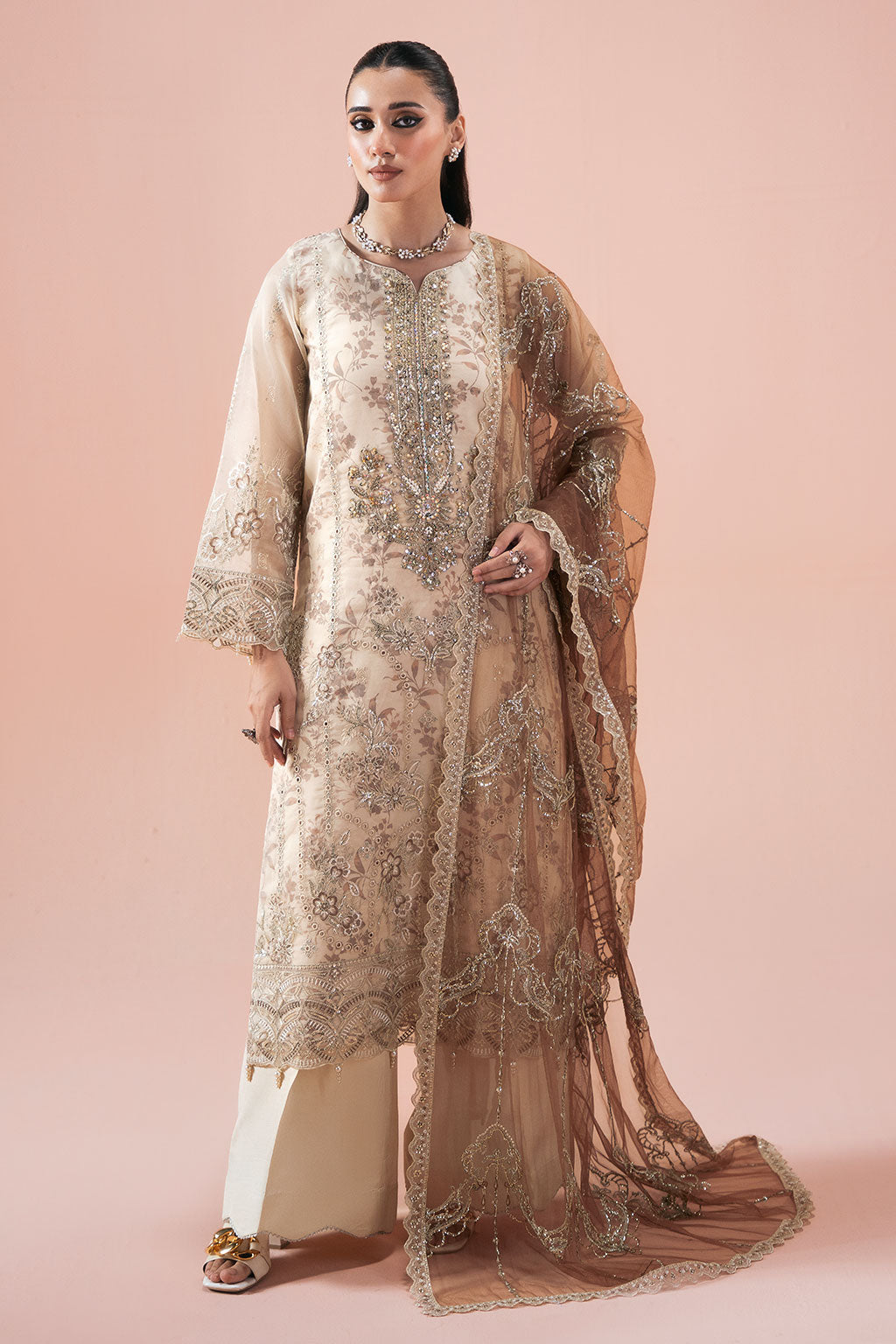 Ramsha | Rangeen Organza | PS-102 by Ramsha - Designer Dress  - Type : Ladies Clothes - Available at Libayah - 100% Original 