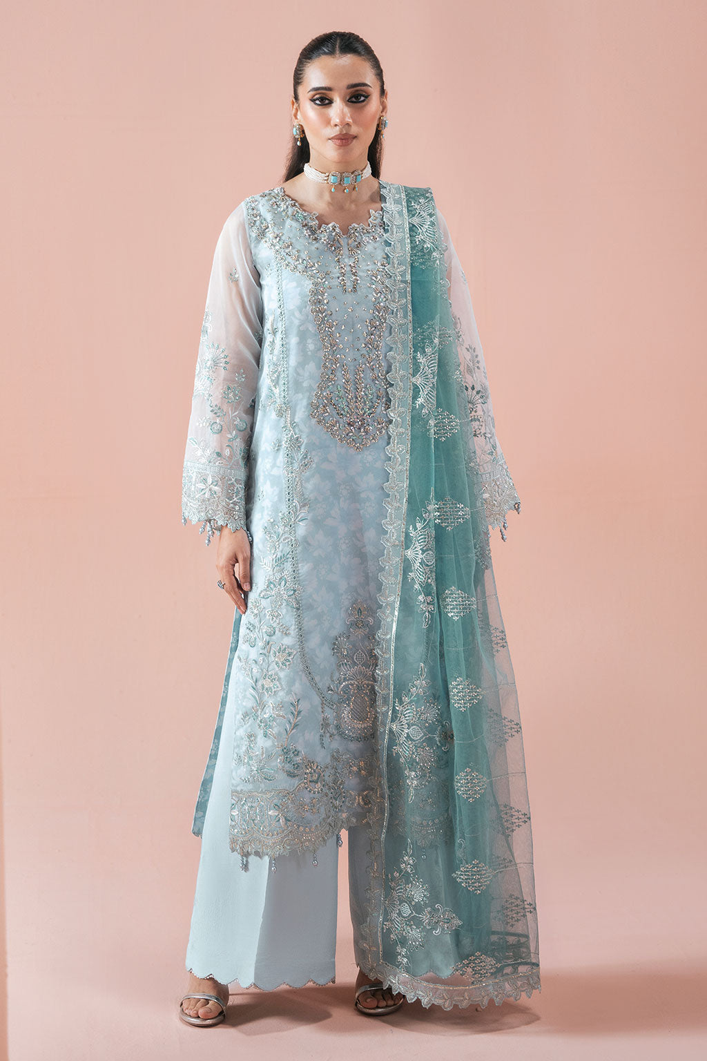 Ramsha | Rangeen Organza | PS-108 by Ramsha - Designer Dress  - Type : Ladies Clothes - Available at Libayah - 100% Original 