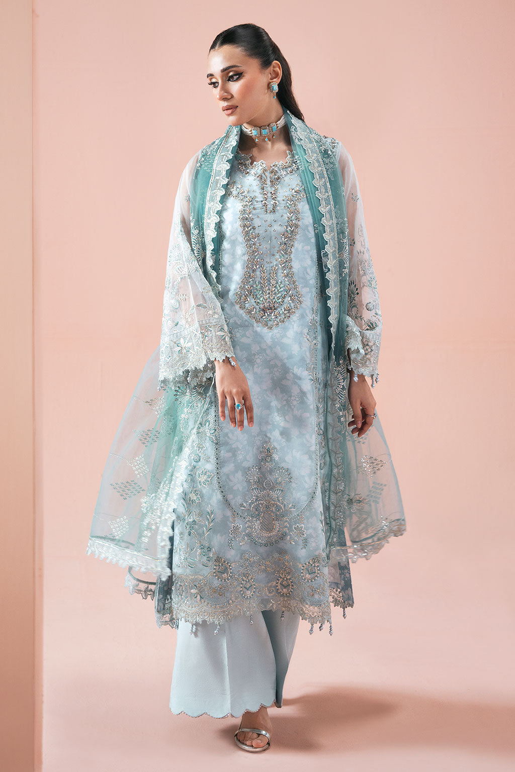 Ramsha | Rangeen Organza | PS-108 by Ramsha - Designer Dress  - Type : Ladies Clothes - Available at Libayah - 100% Original 