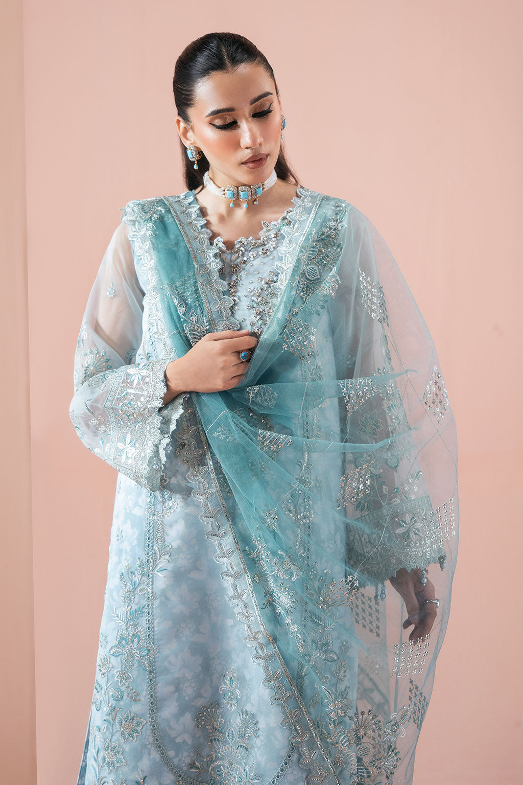 Ramsha | Rangeen Organza | PS-108 by Ramsha - Designer Dress  - Type : Ladies Clothes - Available at Libayah - 100% Original 
