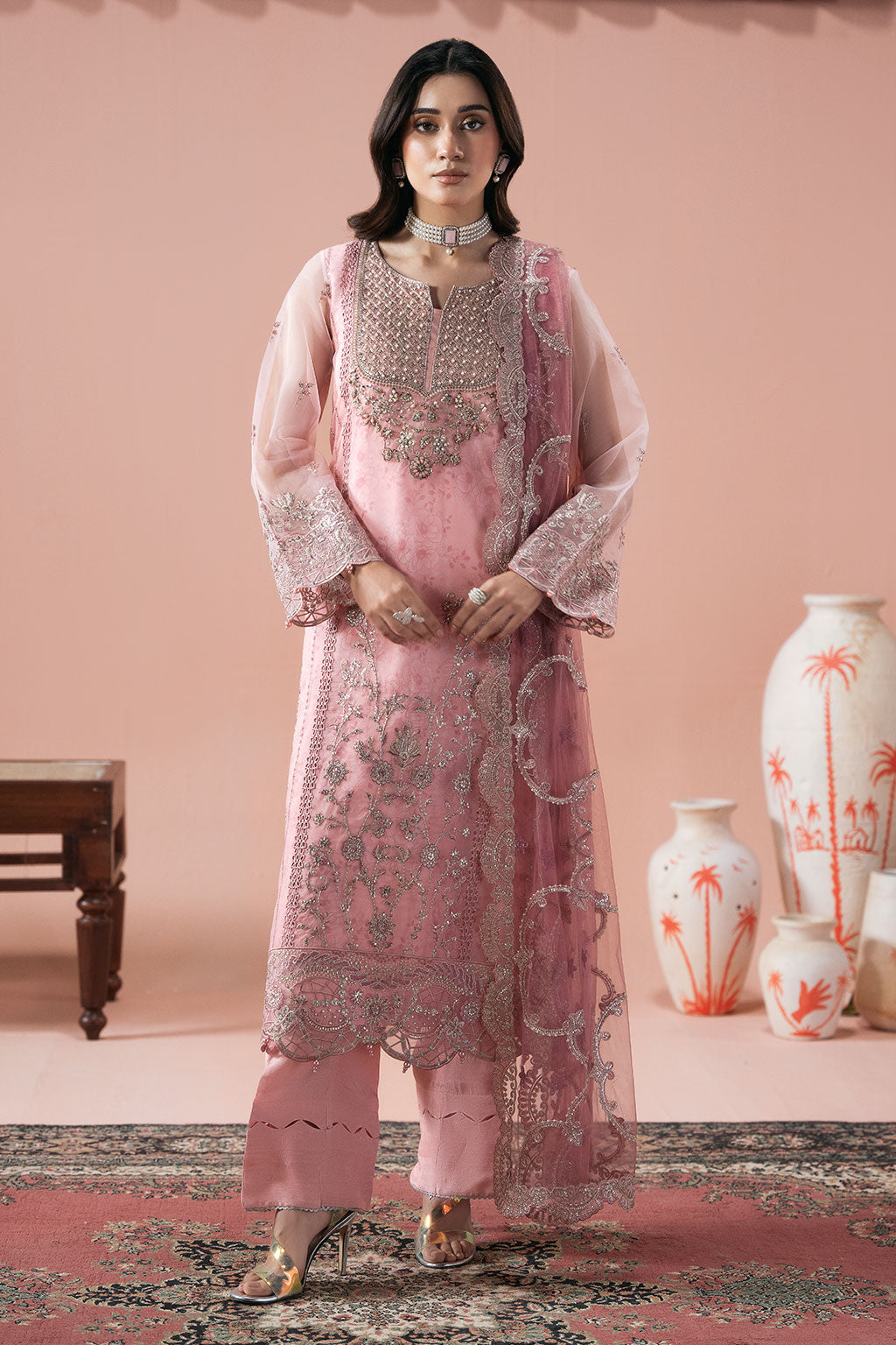 Ramsha | Rangeen Organza | PS-104 by Ramsha - Designer Dress  - Type : Ladies Clothes - Available at Libayah - 100% Original 