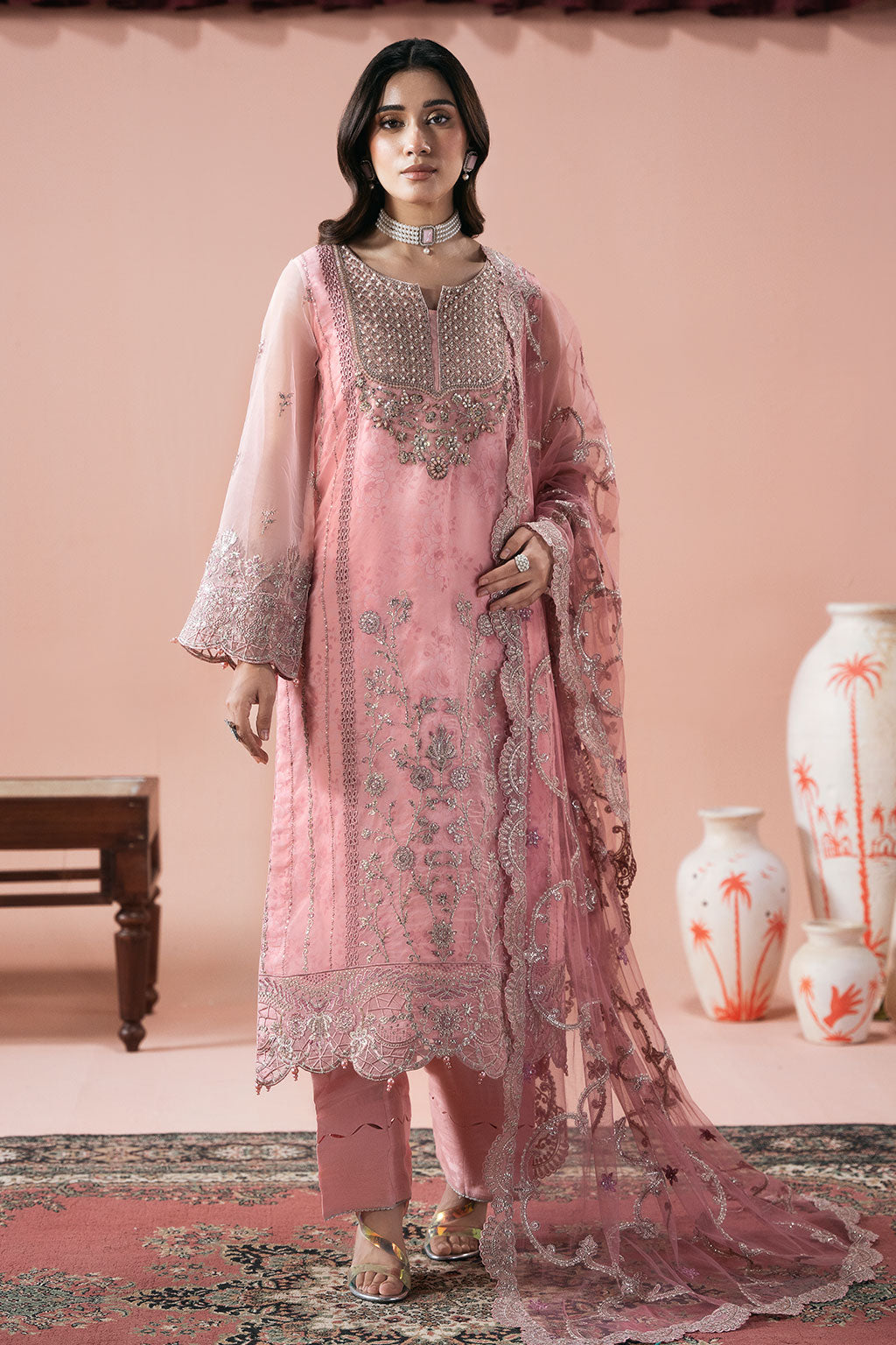 Ramsha | Rangeen Organza | PS-104 by Ramsha - Designer Dress  - Type : Ladies Clothes - Available at Libayah - 100% Original 