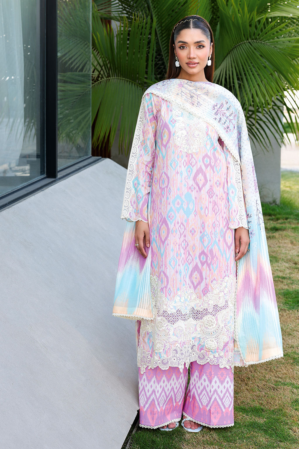 Ramsha | Rangrez Lawn Collection | N-909 by Ramsha - Designer Dress  - Type : Ladies Clothes - Available at Libayah - 100% Original 