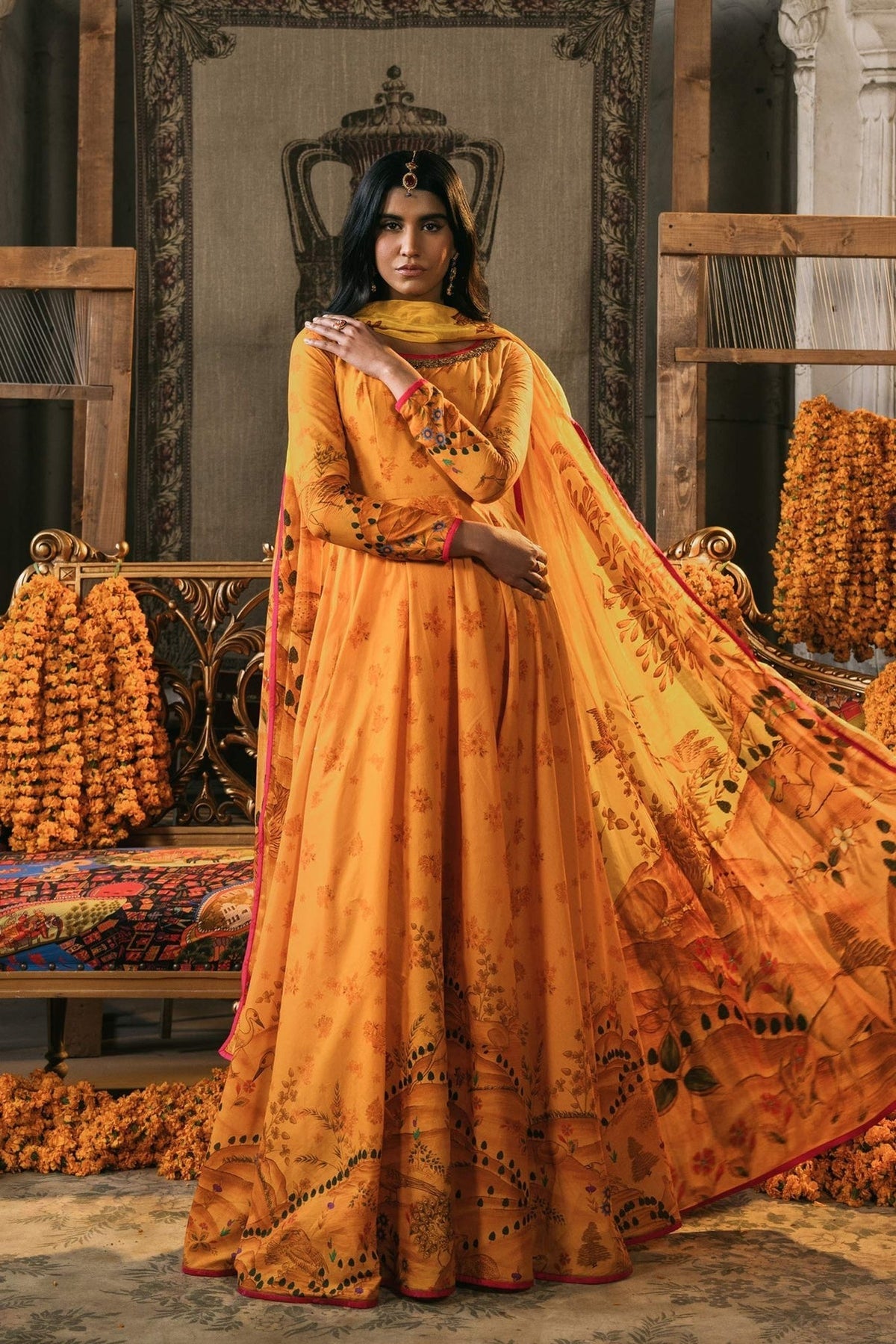 Fahad Hussayn | Lawn Banger | Rawzat by Fahad Hussayn - Designer Dress - Type: Ladies Clothes - Available at Libayah - 100% Original