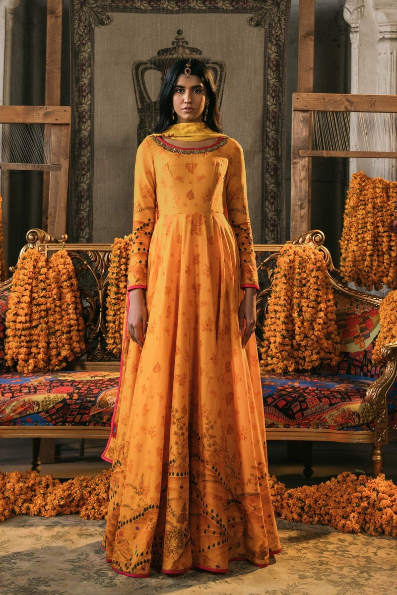 Fahad Hussayn | Lawn Banger | Rawzat by Fahad Hussayn - Designer Dress - Type: Ladies Clothes - Available at Libayah - 100% Original