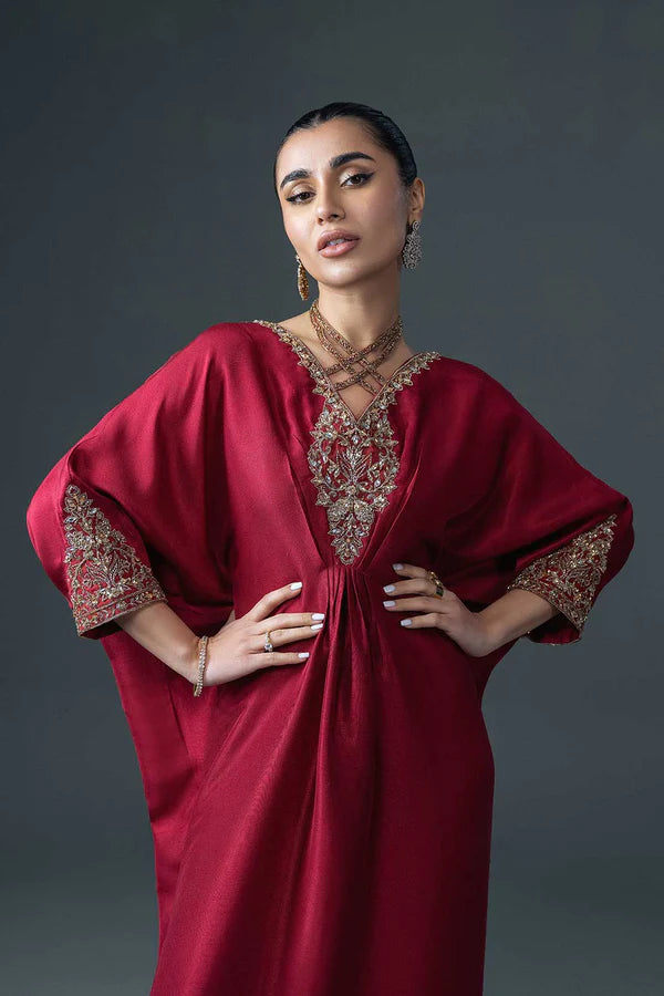 Jeem | Luxury Pret | RAYA RED by Jeem - Designer Dress - Type: Ladies Clothes - Available at Libayah - 100% Original