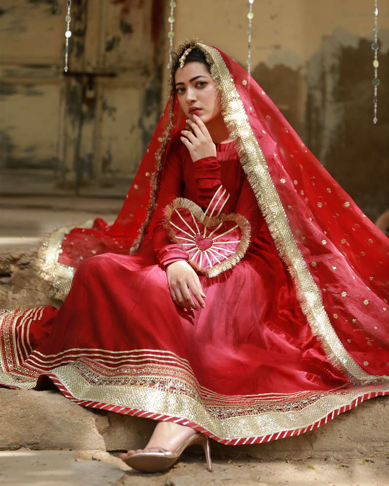 Zar | Formals Wear | Red by Zar - Designer Dress - Type: Ladies Clothes - Available at Libayah - 100% Original