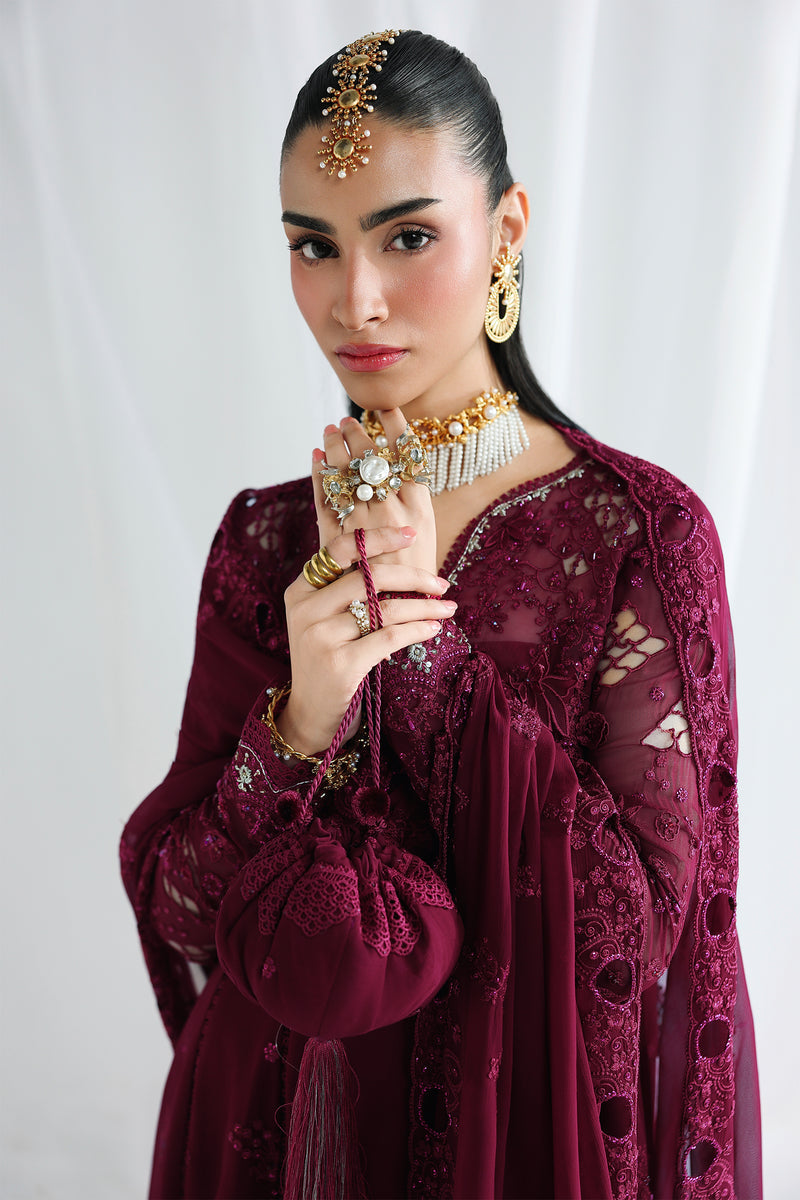 Qalamkar | Chiffon 26 | QCC-03 WAFA by Qalamkar - Designer Dress  - Type : Ladies Clothes - Available at Libayah - 100% Original 