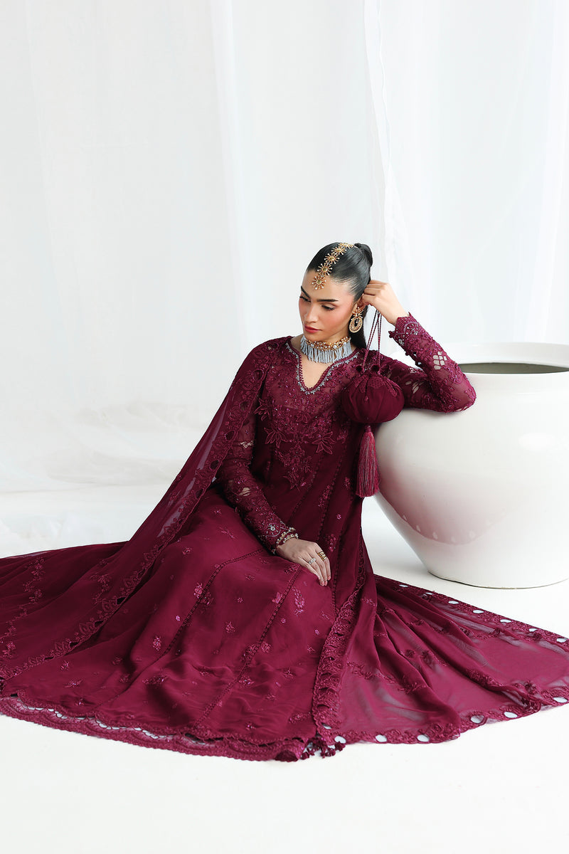 Qalamkar | Chiffon 26 | QCC-03 WAFA by Qalamkar - Designer Dress  - Type : Ladies Clothes - Available at Libayah - 100% Original 