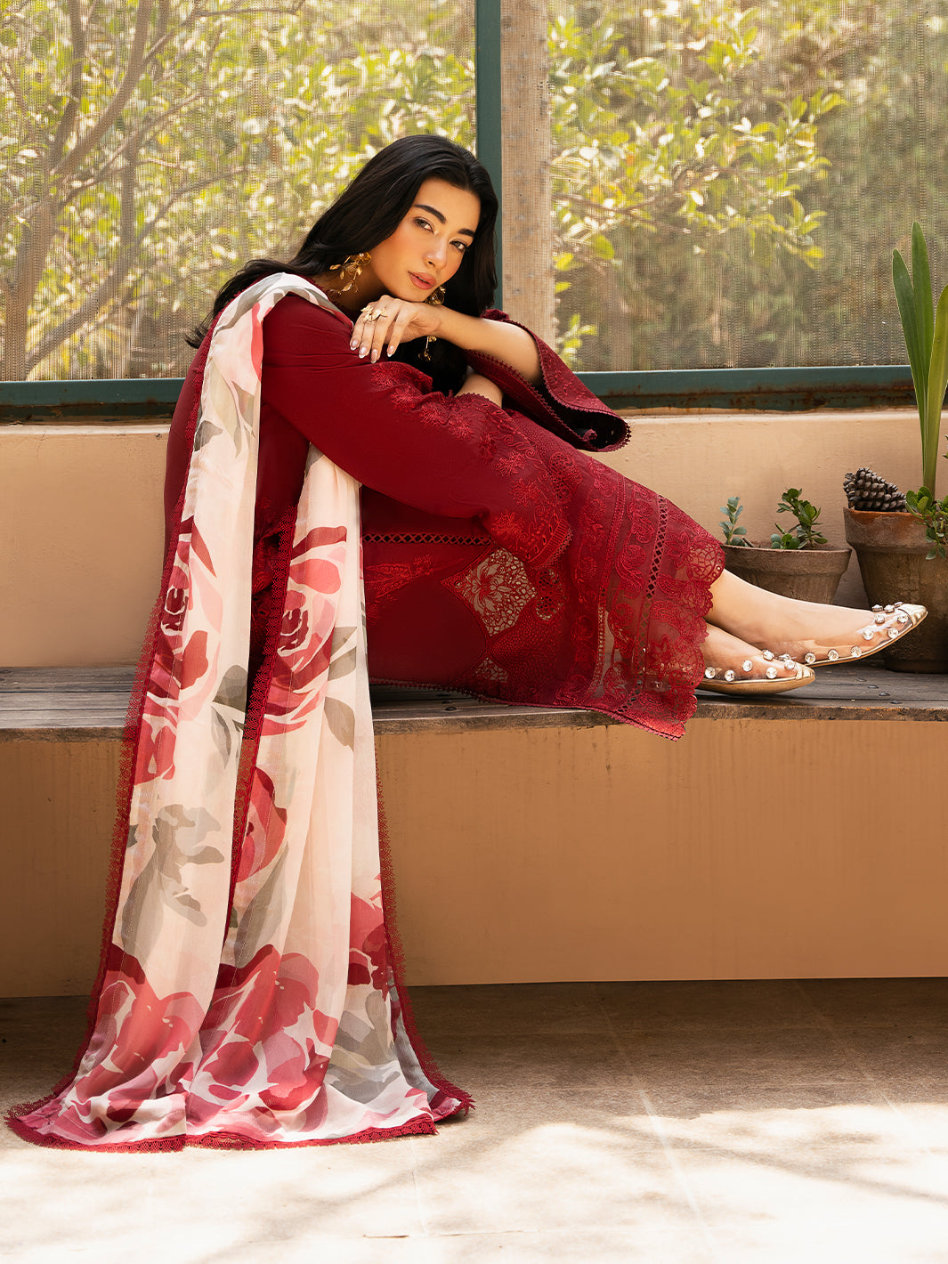 Izel | Dastak Luxury Lawn | REET by Izel - Designer Dress - Type: Ladies Clothes - Available at Libayah - 100% Original
