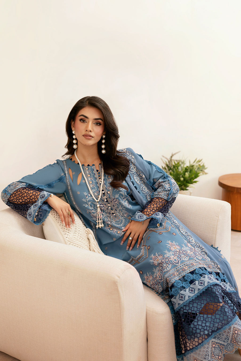 Ramsha | Ghazal Luxury Lawn | G-407 - Designer Dress - Type : Ladies Clothes - Available at Libayah - 100% Original