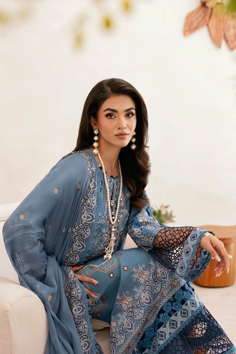 Ramsha | Ghazal Luxury Lawn | G-407 - Designer Dress - Type : Ladies Clothes - Available at Libayah - 100% Original