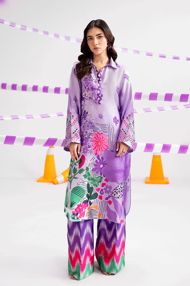 Afsanah | The Print Edit | MAJESTIC SERENE (extended shirt) AP-115 by Afsanah - Designer Dress - Type: Ladies Clothes - Available at Libayah - 100% Original