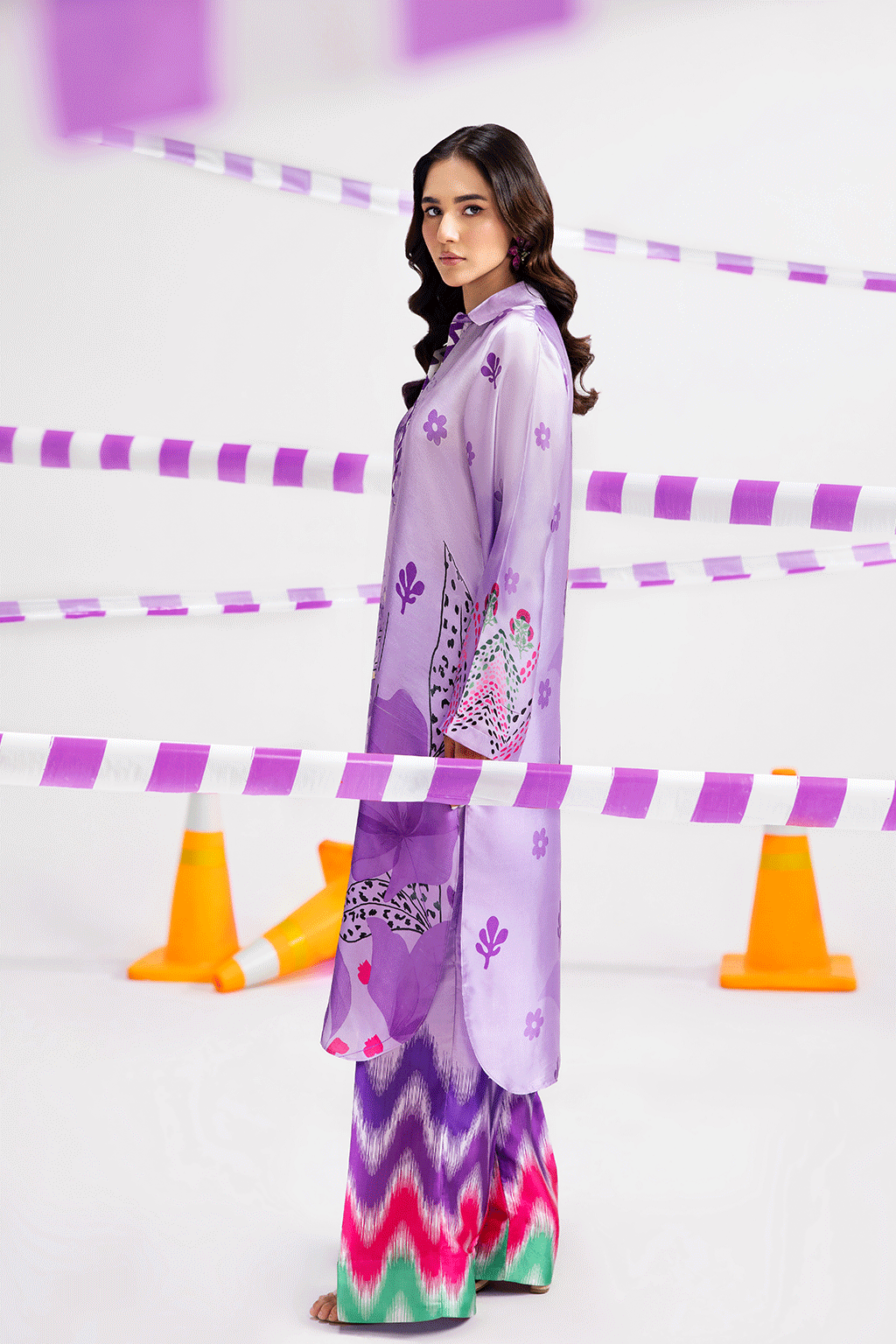 Afsanah | The Print Edit | MAJESTIC SERENE (extended shirt) AP-115 by Afsanah - Designer Dress - Type: Ladies Clothes - Available at Libayah - 100% Original