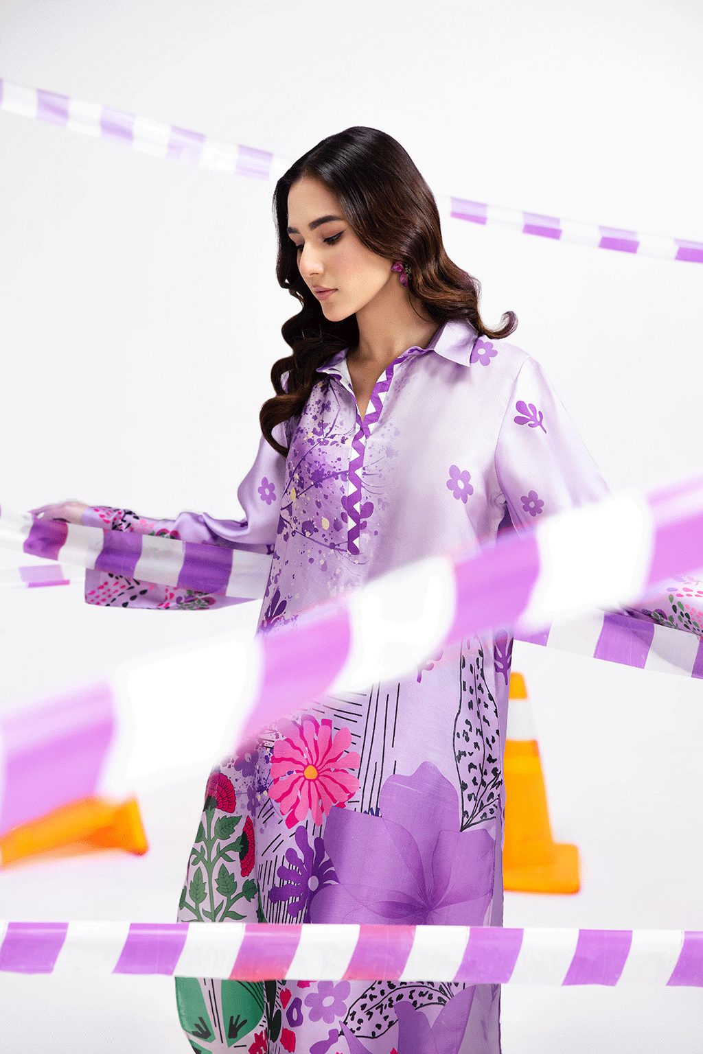 Afsanah | The Print Edit | MAJESTIC SERENE (extended shirt) AP-115 by Afsanah - Designer Dress - Type: Ladies Clothes - Available at Libayah - 100% Original