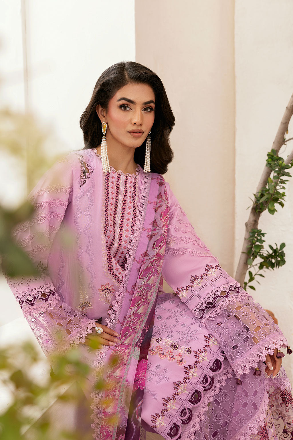 Ramsha | Ghazal Luxury Lawn | G-405 - Designer Dress - Type : Ladies Clothes - Available at Libayah - 100% Original
