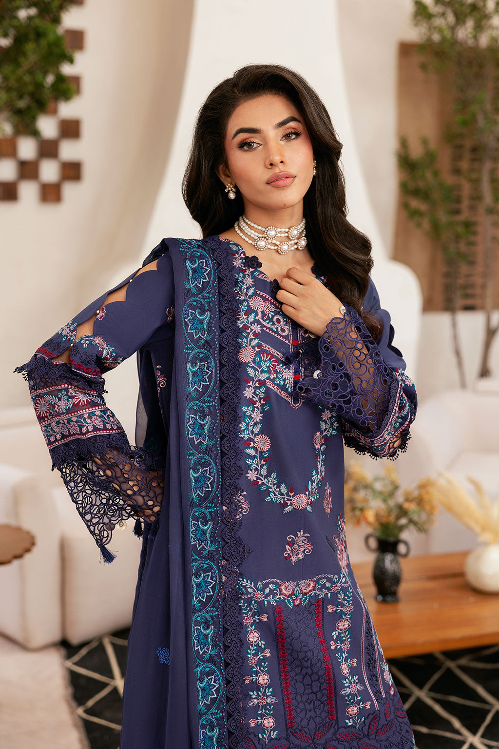 Ramsha | Ghazal Luxury Lawn | G-401 - Designer Dress - Type : Ladies Clothes - Available at Libayah - 100% Original