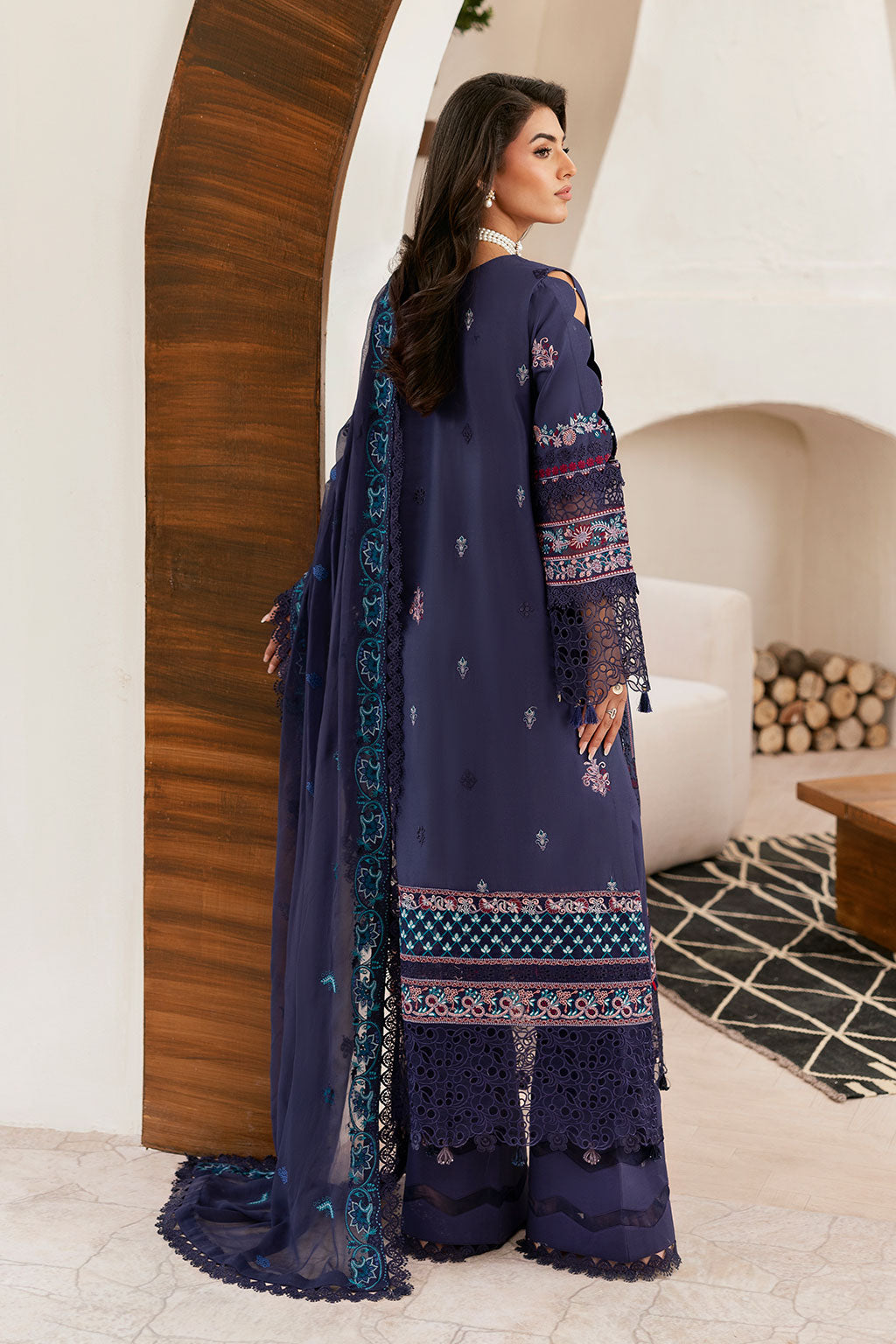 Ramsha | Ghazal Luxury Lawn | G-401 - Designer Dress - Type : Ladies Clothes - Available at Libayah - 100% Original