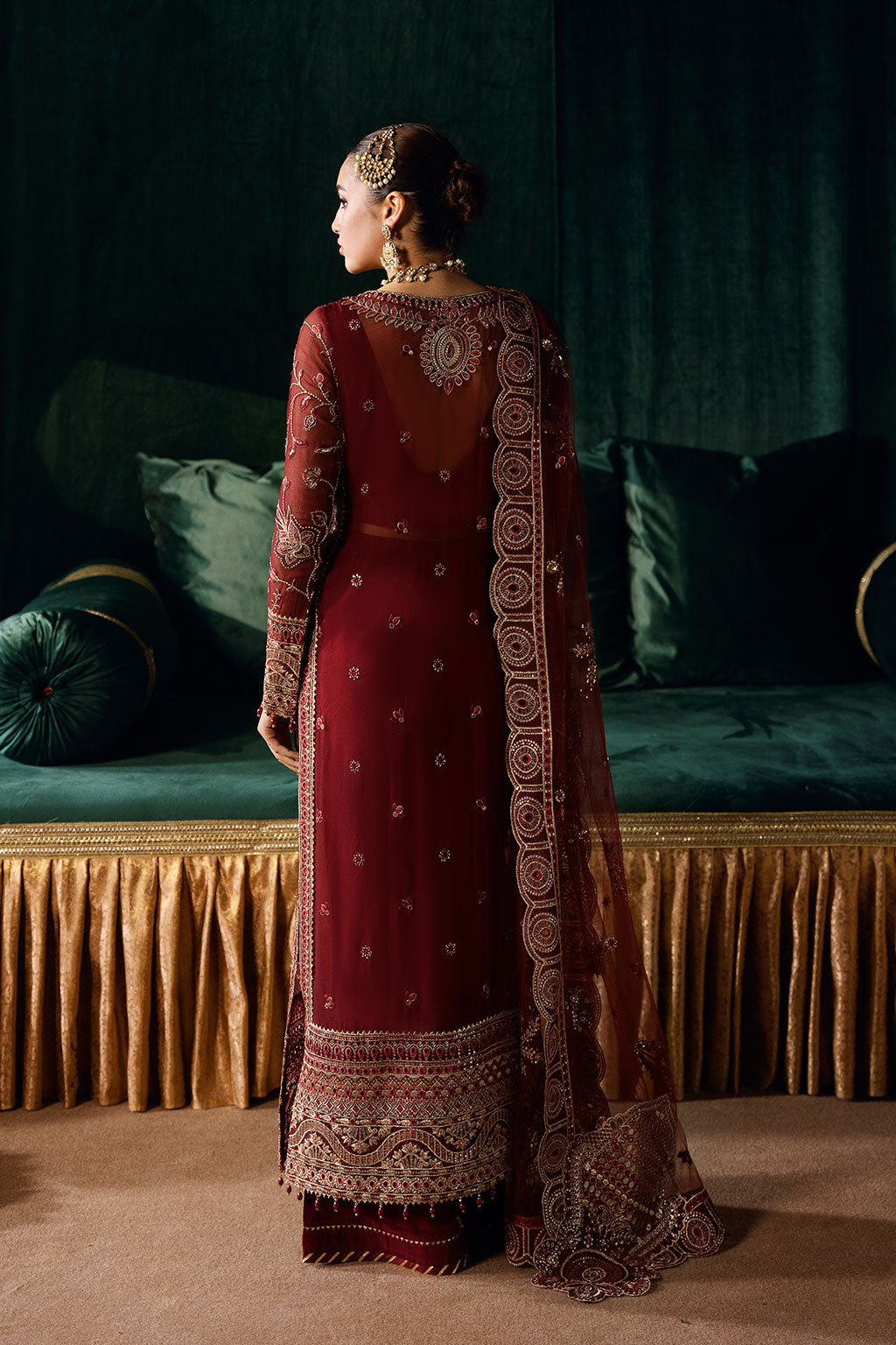 Ramsha | Dastak Luxury Chiffon Collection | Q-203 by Ramsha - Designer Dress - Type: Ladies Clothes - Available at Libayah - 100% Original