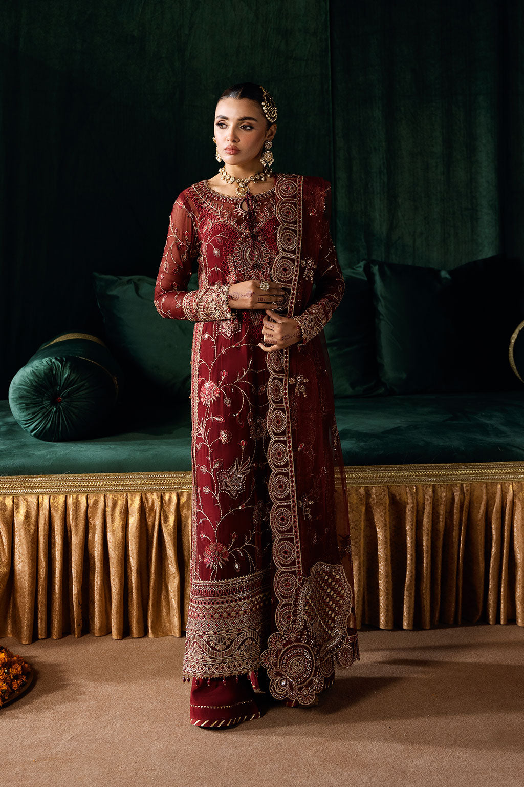 Ramsha | Dastak Luxury Chiffon Collection | Q-203 by Ramsha - Designer Dress - Type: Ladies Clothes - Available at Libayah - 100% Original