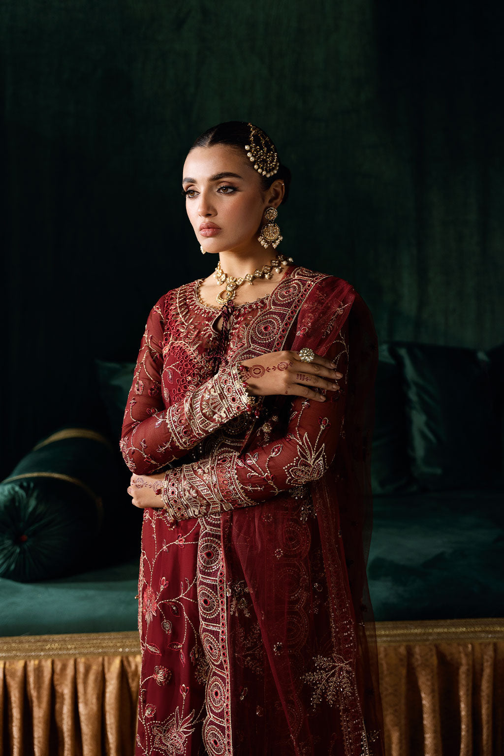 Ramsha | Dastak Luxury Chiffon Collection | Q-203 by Ramsha - Designer Dress - Type: Ladies Clothes - Available at Libayah - 100% Original