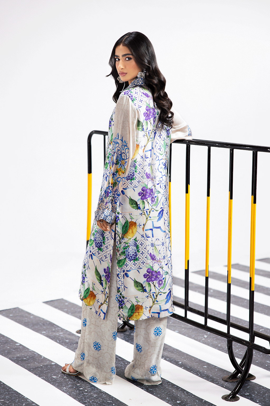 Afsanah | The Print Edit | SUMMER GLORY (extended shirt) AP-105 by Afsanah - Designer Dress - Type: Ladies Clothes - Available at Libayah - 100% Original