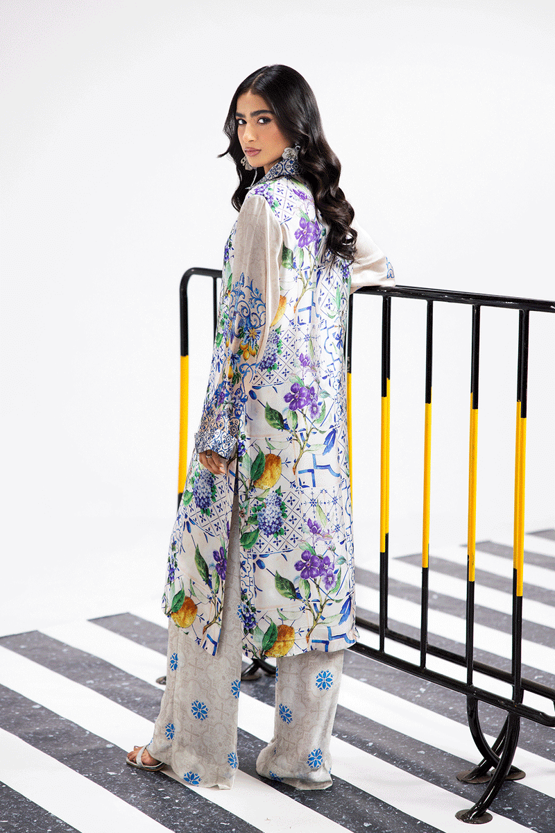 Afsanah | The Print Edit | SUMMER GLORY (extended shirt) AP-105 by Afsanah - Designer Dress - Type: Ladies Clothes - Available at Libayah - 100% Original