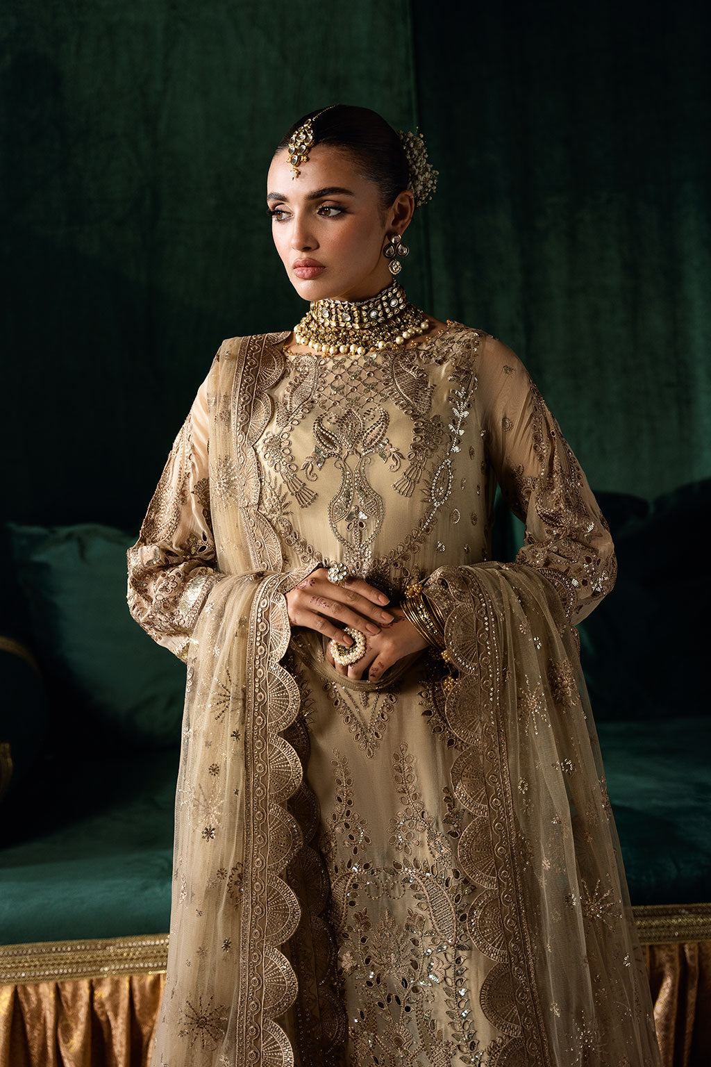 Ramsha | Dastak Luxury Chiffon Collection | Q-207 by Ramsha - Designer Dress - Type: Ladies Clothes - Available at Libayah - 100% Original