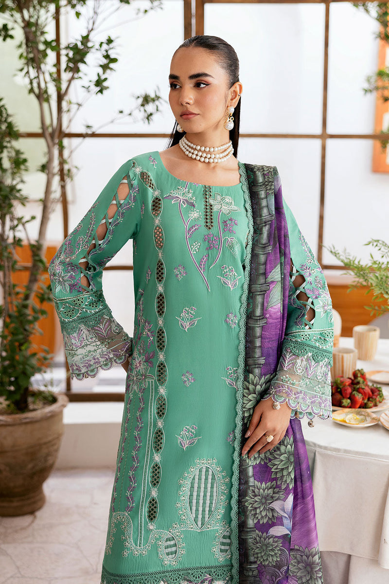 Ramsha | Ghazal Luxury Lawn | G-404 - Designer Dress - Type : Ladies Clothes - Available at Libayah - 100% Original