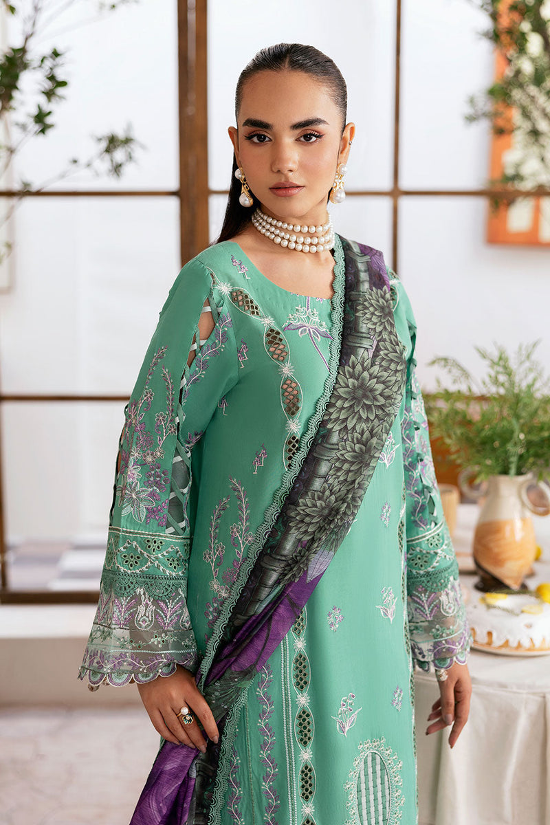 Ramsha | Ghazal Luxury Lawn | G-404 - Designer Dress - Type : Ladies Clothes - Available at Libayah - 100% Original