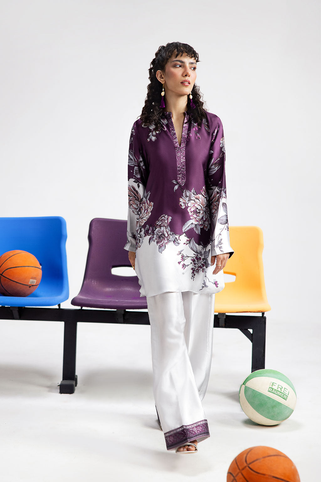 Afsanah | The Print Edit | PURPLE SAPPHIRE AP-114 by Afsanah - Designer Dress - Type: Ladies Clothes - Available at Libayah - 100% Original