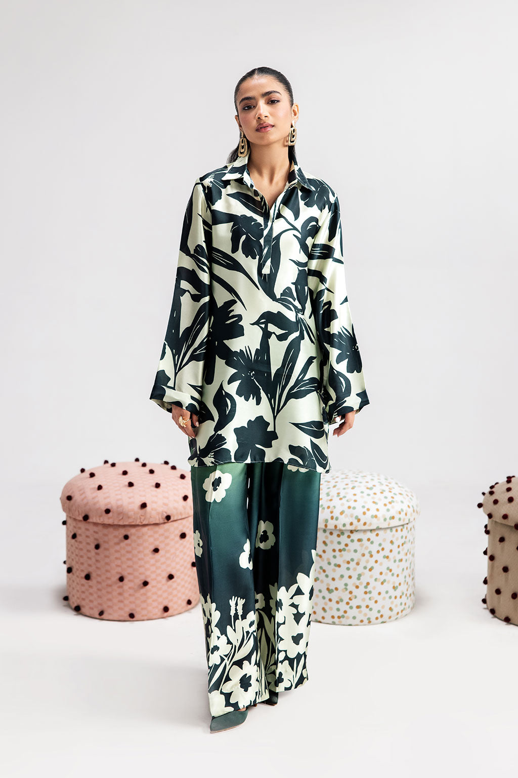 Afsanah | The Print Edit | GREEN SPARKLE AP-106 by Afsanah - Designer Dress - Type: Ladies Clothes - Available at Libayah - 100% Original