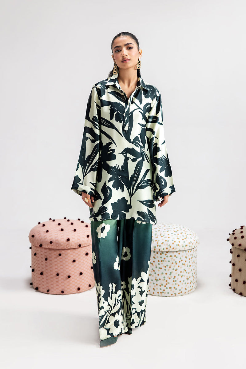 Afsanah | The Print Edit | GREEN SPARKLE AP-106 by Afsanah - Designer Dress - Type: Ladies Clothes - Available at Libayah - 100% Original