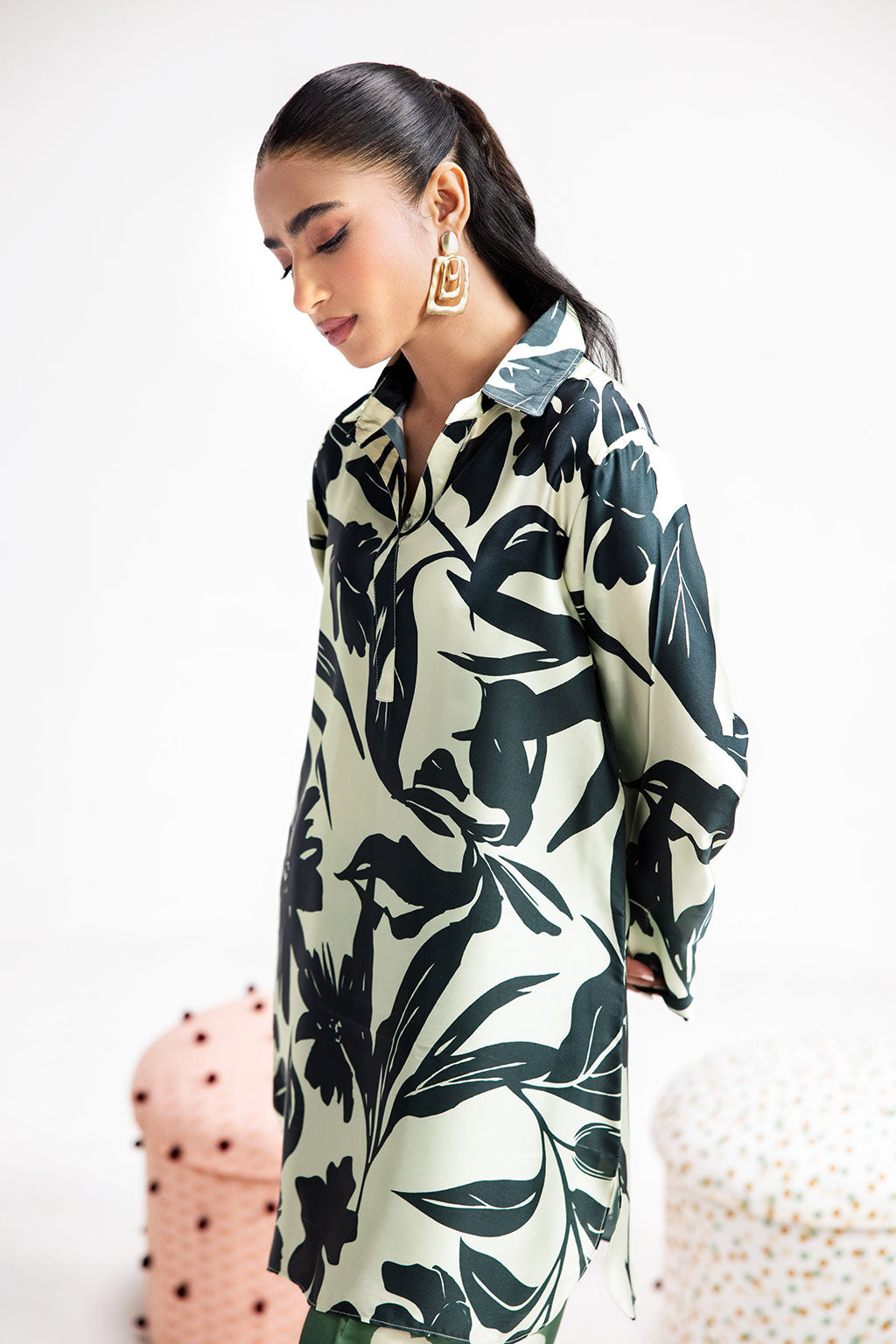 Afsanah | The Print Edit | GREEN SPARKLE AP-106 by Afsanah - Designer Dress - Type: Ladies Clothes - Available at Libayah - 100% Original