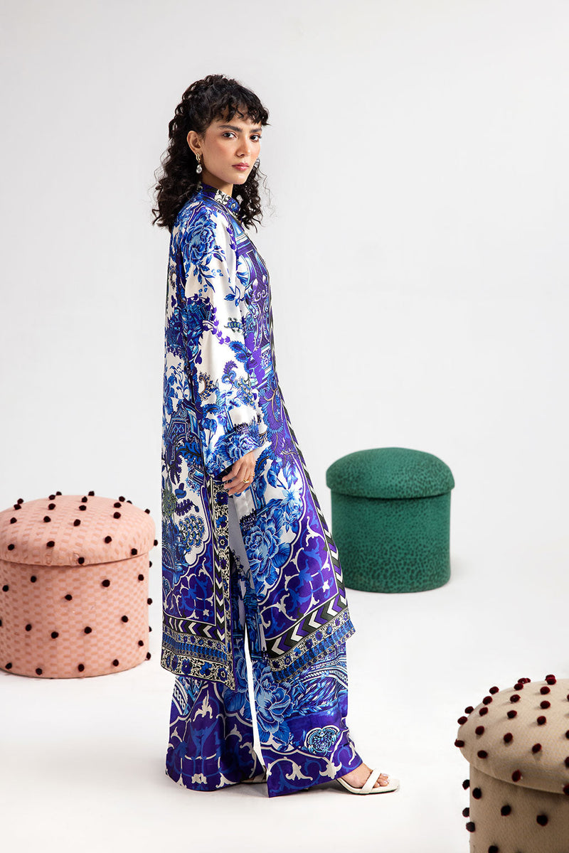 Afsanah | The Print Edit | ORCHE BLOOM (extended shirt) AP-112 by Afsanah - Designer Dress - Type: Ladies Clothes - Available at Libayah - 100% Original