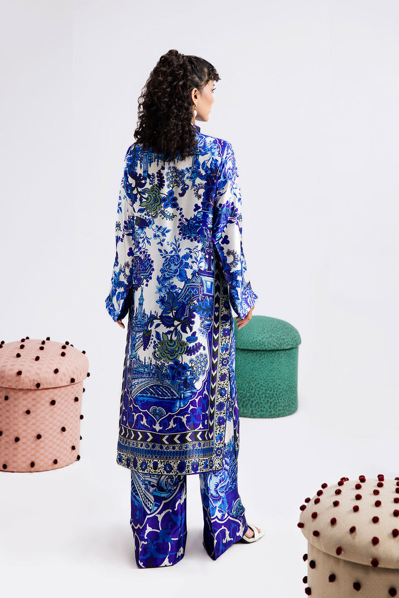 Afsanah | The Print Edit | ORCHE BLOOM (extended shirt) AP-112 by Afsanah - Designer Dress - Type: Ladies Clothes - Available at Libayah - 100% Original