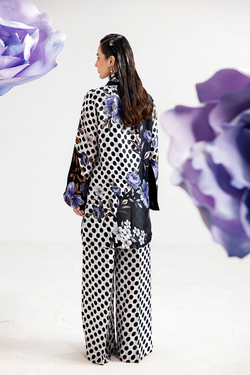 Afsanah | The Print Edit | DARK POLKA AP-110 by Afsanah - Designer Dress - Type: Ladies Clothes - Available at Libayah - 100% Original