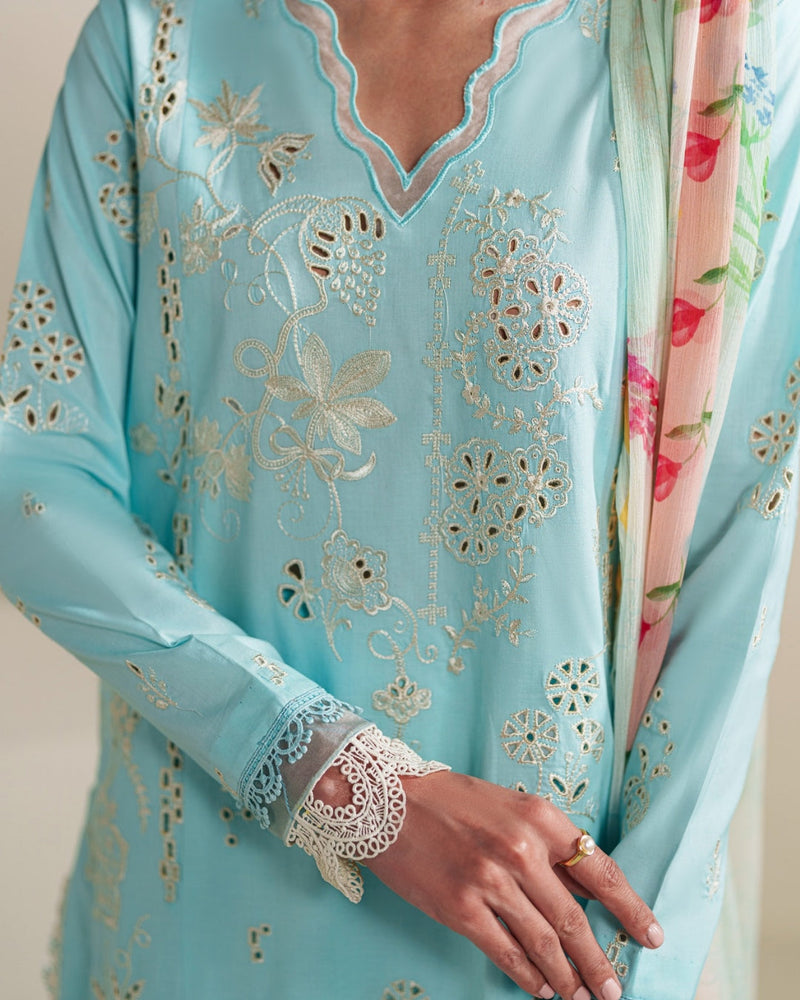 Neeshay | Whispers of Summer Luxury Lawn | SYLVIA - by Libayah - Registered Vendor of : Neeshay - 100% Original Designer Dress