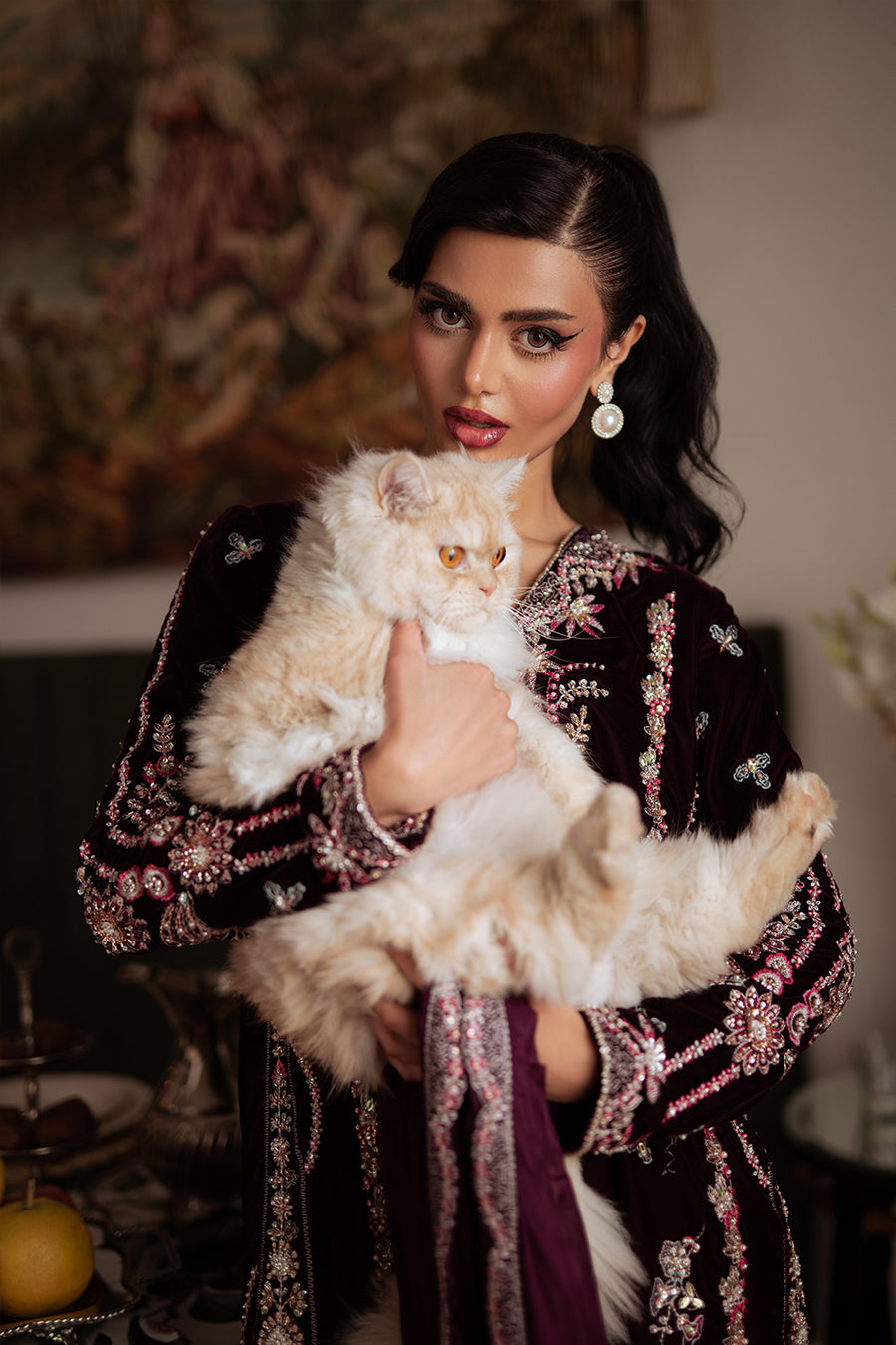 Saira Rizwan | Velvet Pret 25 | SHABNAM-SRVP25-05 by Saira Rizwan - Designer Dress - Type : Ladies Clothes - Available at Libayah - 100% Original 