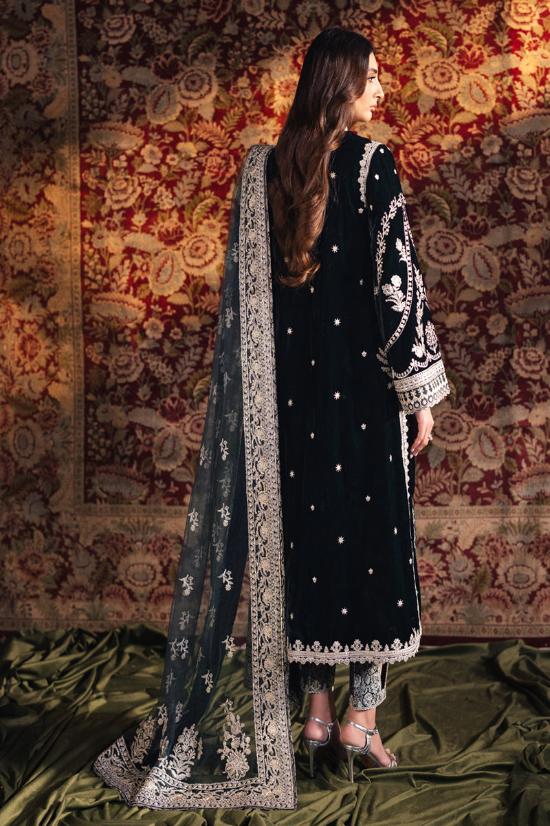 Qalamkar | Velvet Edit | BK-03 SAMIRA by Qalamkar - Designer Dress - Type: Ladies Clothes - Available at Libayah - 100% Original
