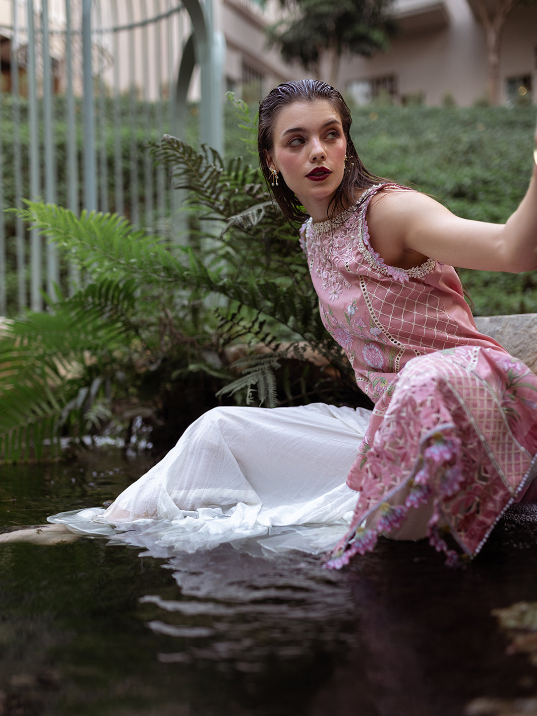 Roheenaz | Dahlia Embroidered Lawn 24 | Peony by Roheenaz - Designer Dress - Type: Ladies Clothes - Available at Libayah - 100% Original