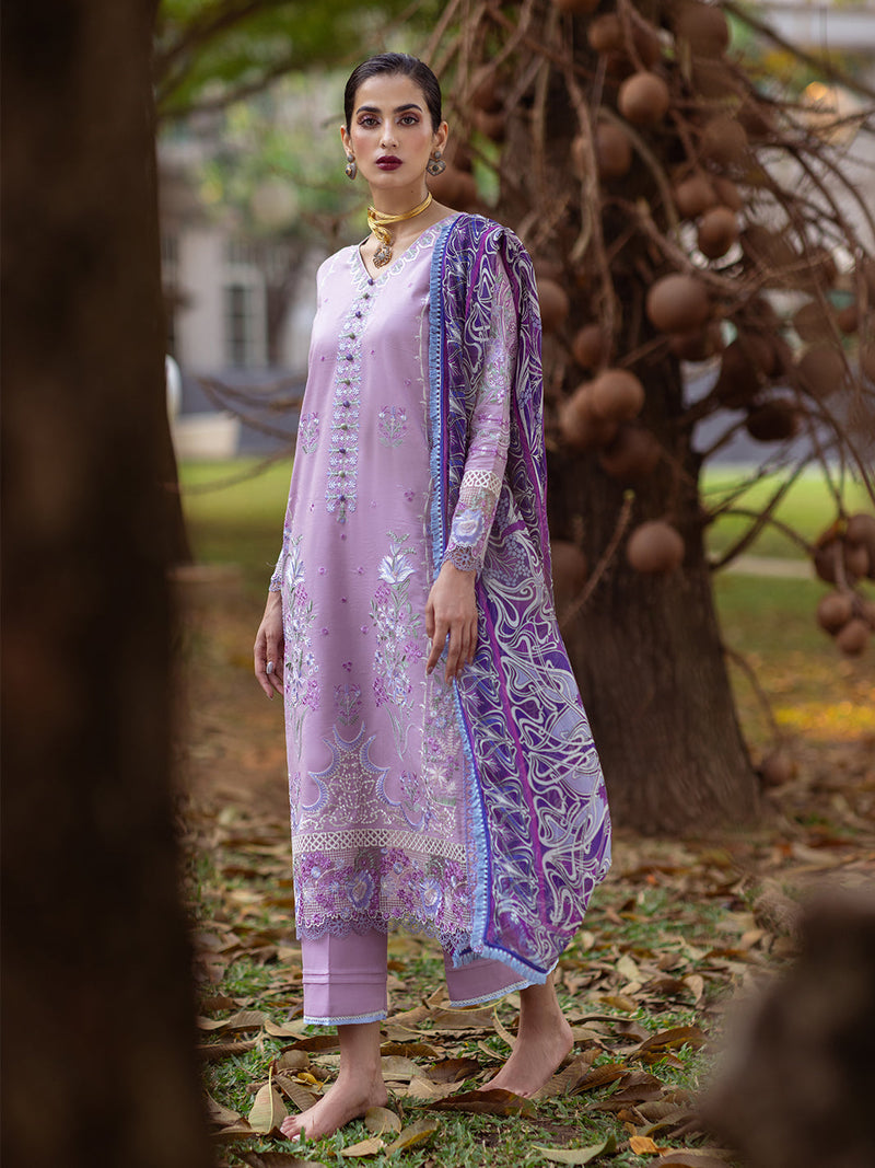 Roheenaz | Dahlia Embroidered Lawn 24 | Hyacinth by Roheenaz - Designer Dress - Type: Ladies Clothes - Available at Libayah - 100% Original