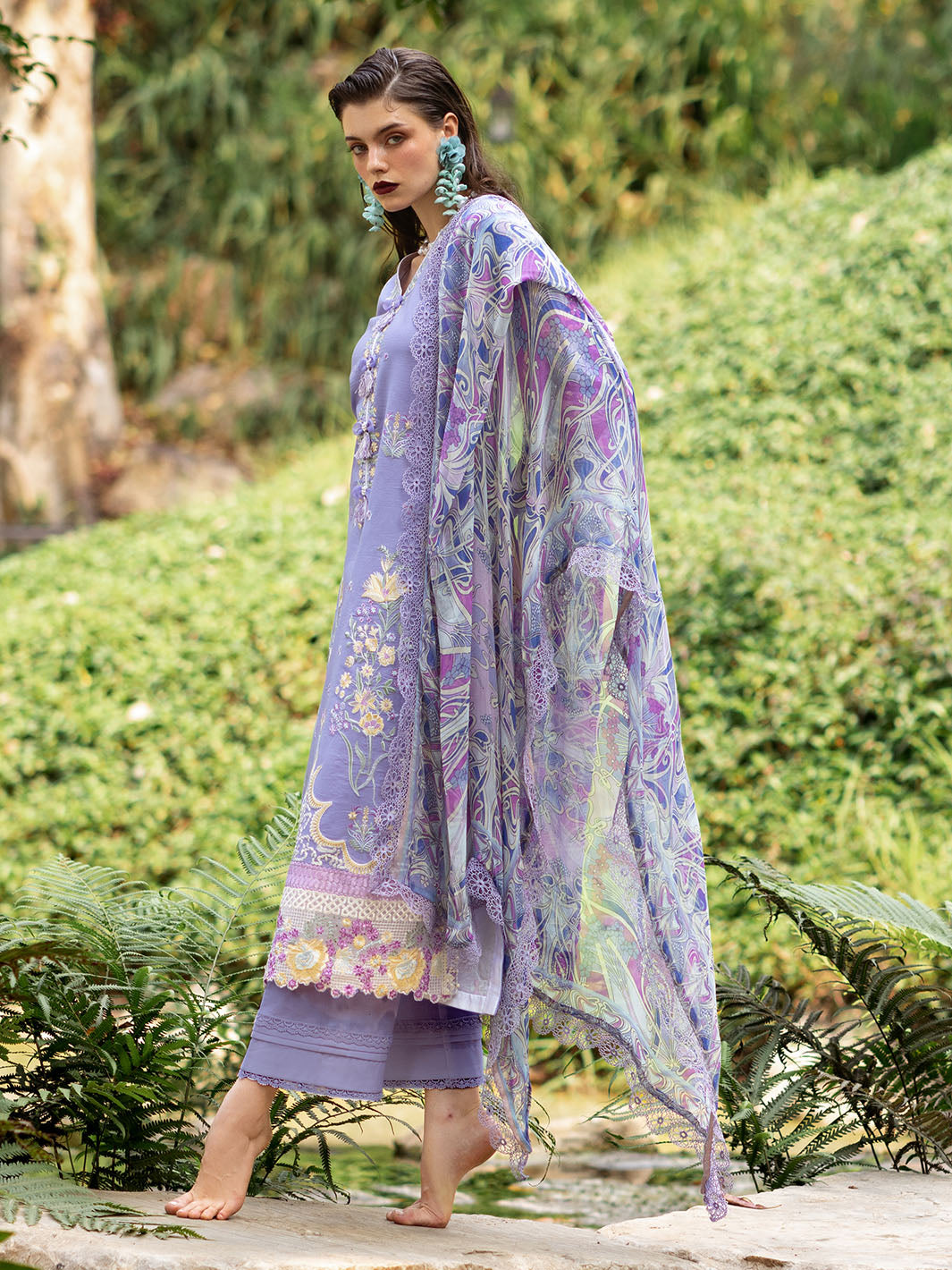 Roheenaz | Dahlia Embroidered Lawn 24 | Aster by Roheenaz - Designer Dress - Type: Ladies Clothes - Available at Libayah - 100% Original