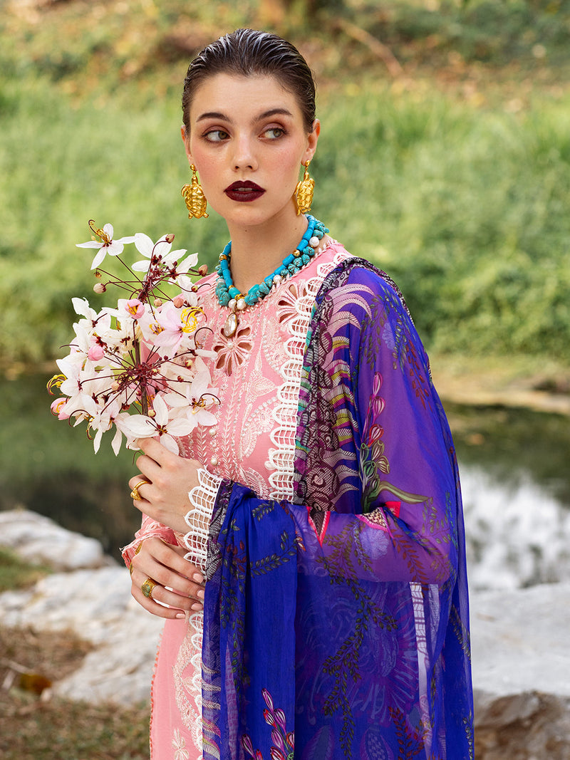 Roheenaz | Dahlia Embroidered Lawn 24 | Orchid by Roheenaz - Designer Dress - Type: Ladies Clothes - Available at Libayah - 100% Original