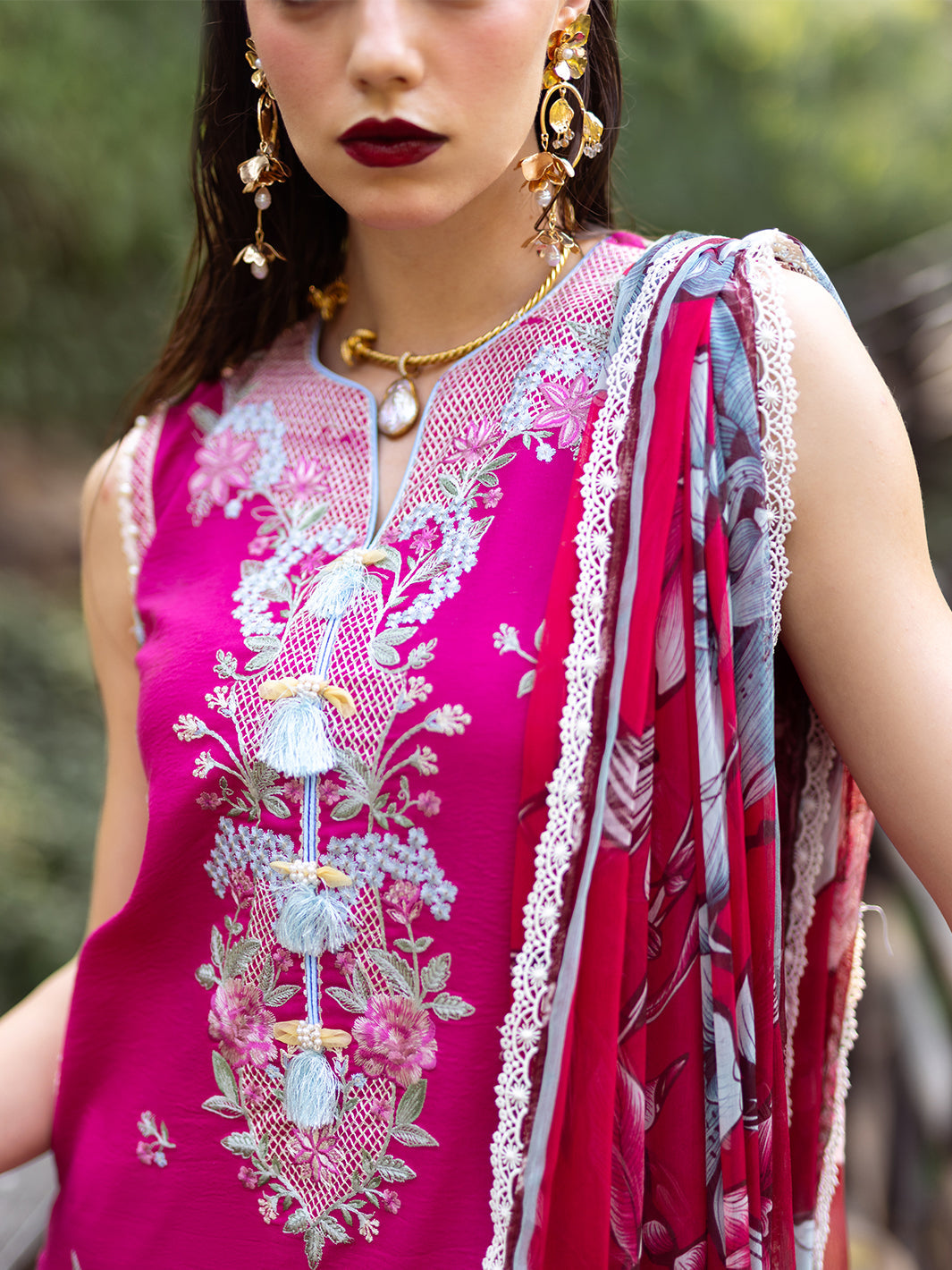 Roheenaz | Dahlia Embroidered Lawn 24 | Camellia by Roheenaz - Designer Dress - Type: Ladies Clothes - Available at Libayah - 100% Original