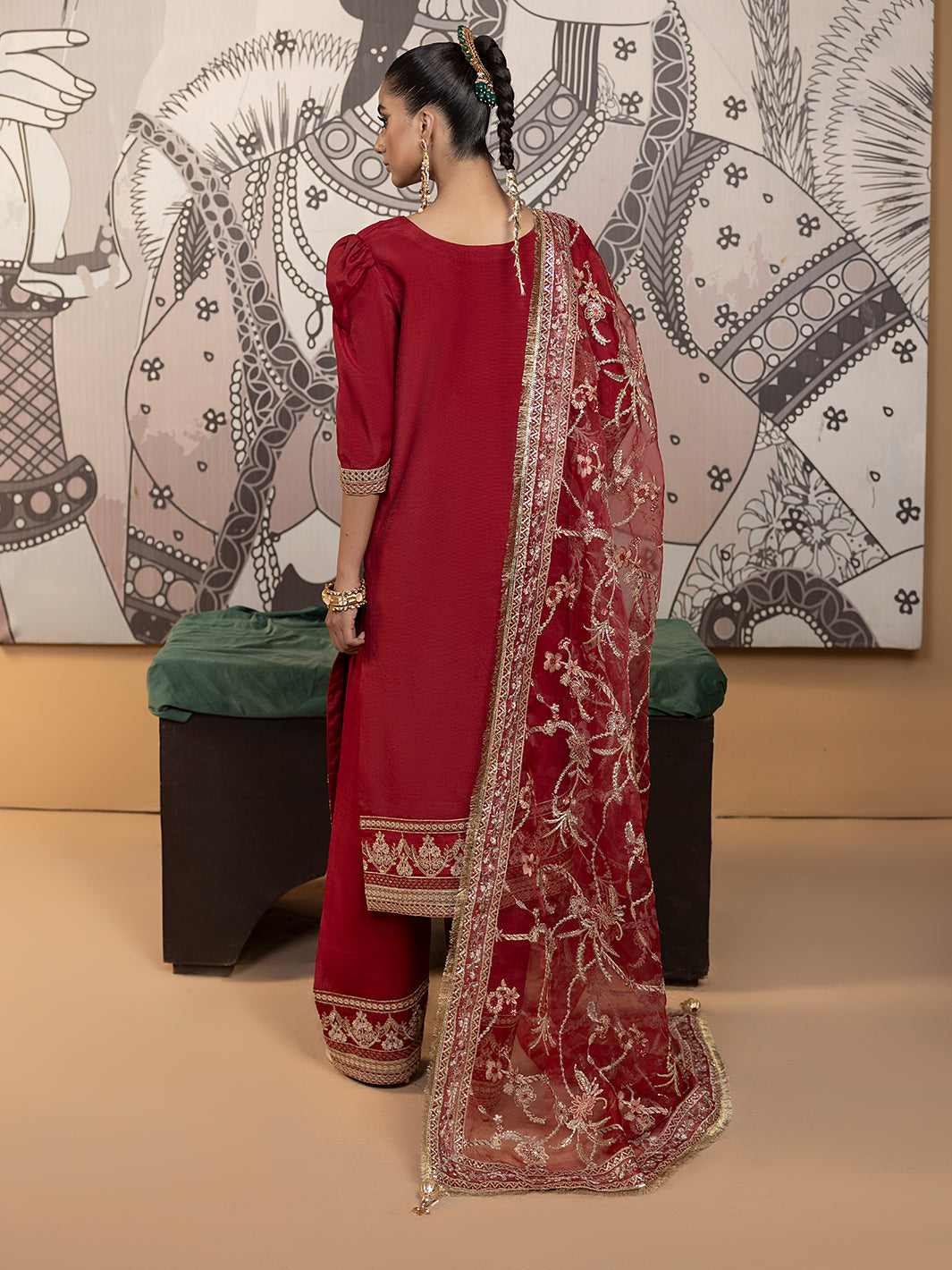 Hem Stitch | Raw Silk Edit 25 | Rose by Hemstitch - Designer Dress - Type: Ladies Clothes - Available at Libayah - 100% Original